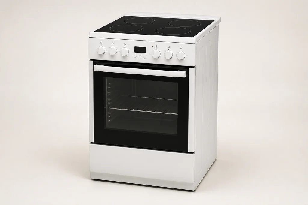 белая стеклокерамическая плита AEG CCB56481BW — оригинальная визуализация