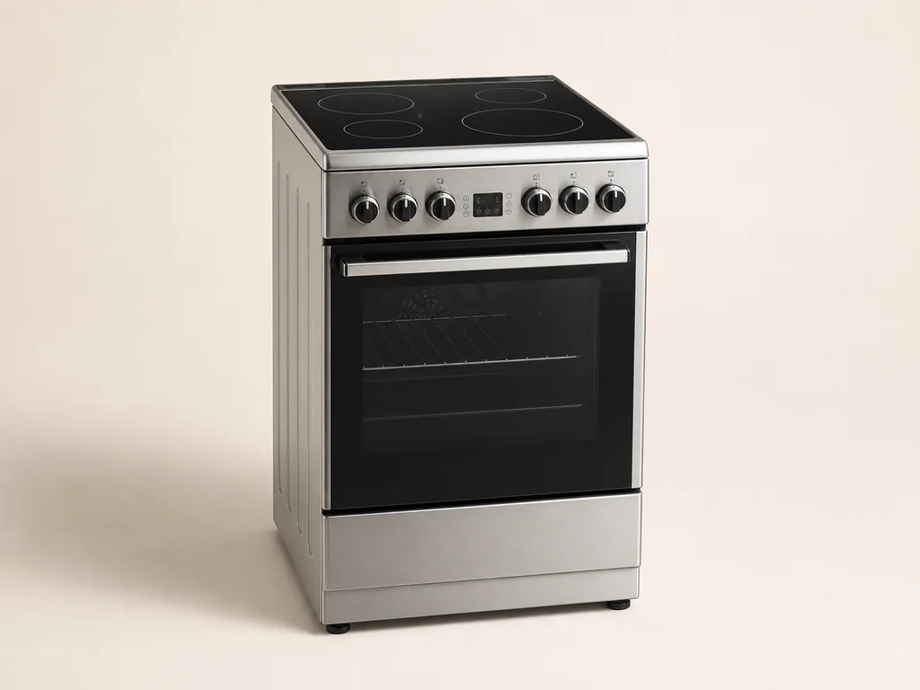 узкая электроплита из нержавеющей стали Hotpoint HS5V5PMX — оригинальная визуализация