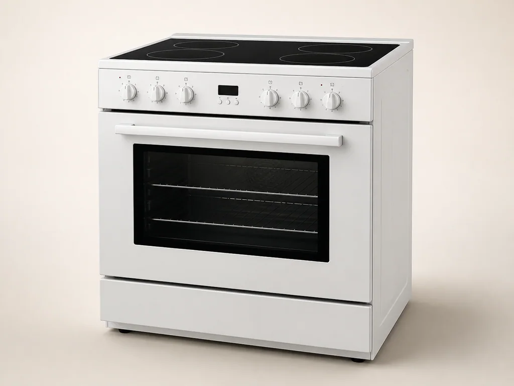 полноразмерная стеклокерамическая плита Hotpoint HS6V5PHW — оригинальная визуализация