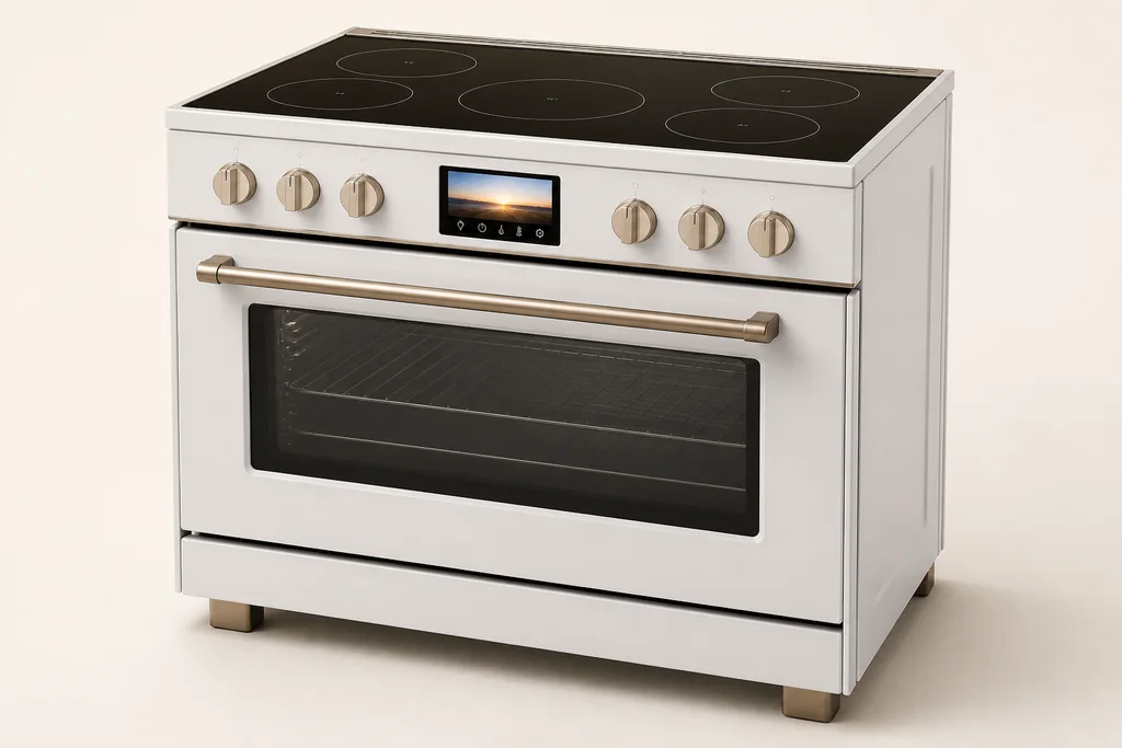 белая индукционная плита Portofino Smeg CPF9IPWH — оригинальная визуализация