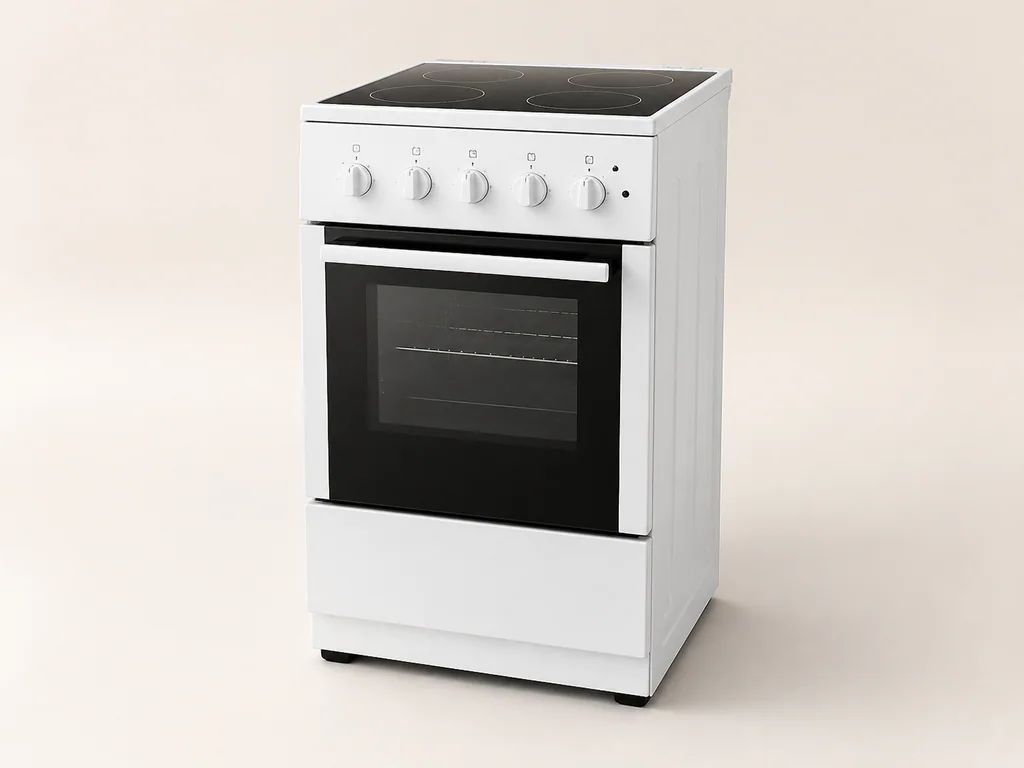 компактная электрическая плита Zanussi ZCV550G1WA — оригинальная визуализация